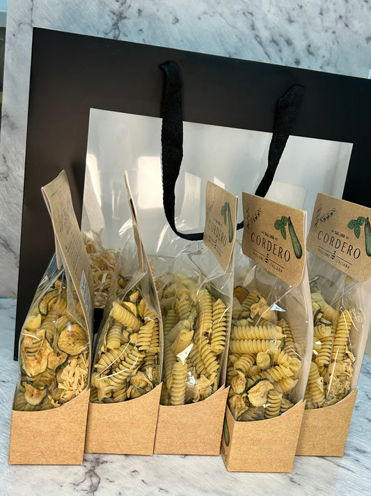 The Assaggi Zucchini and pesto pasta pack