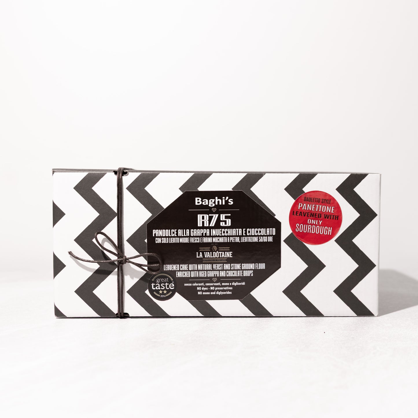 R75 Grappa and Chocolate Bauletto style Sourdough Panettone