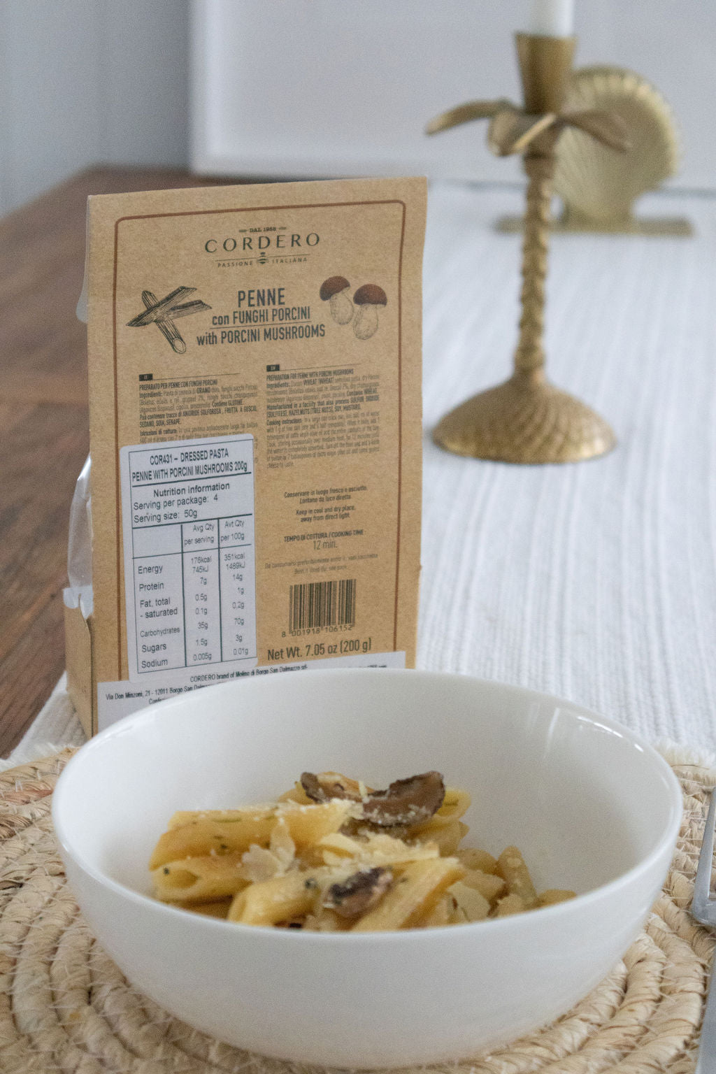 The Assaggi Penne with Porcini pasta pack