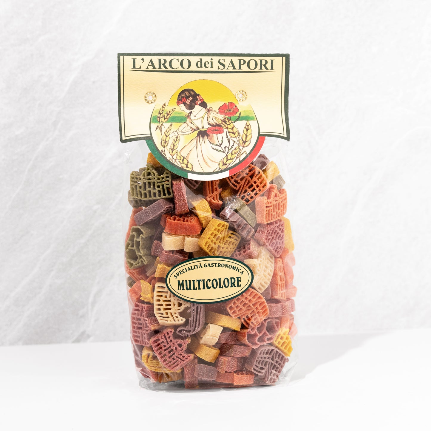 Italian Monument shaped dried pasta