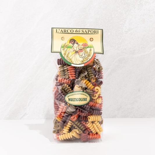 Bruchi shaped dried pasta